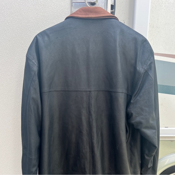 Remy Double Collar Men’s Leather Jacket - Picture 7 of 7